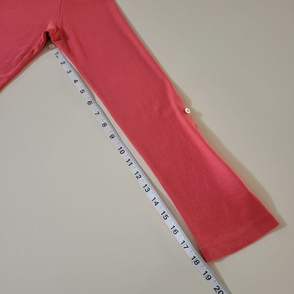 Lands' End Women's Coral Orange Long Sleeve Knit Open Front Cardigan - Picture 6 of 12